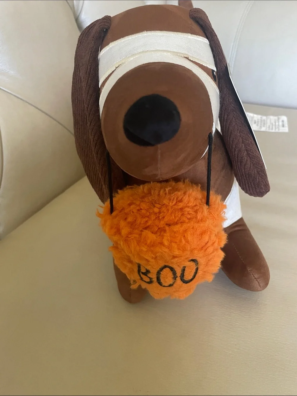 Plush Halloween mummy Dachshund Dog decorative pillow
